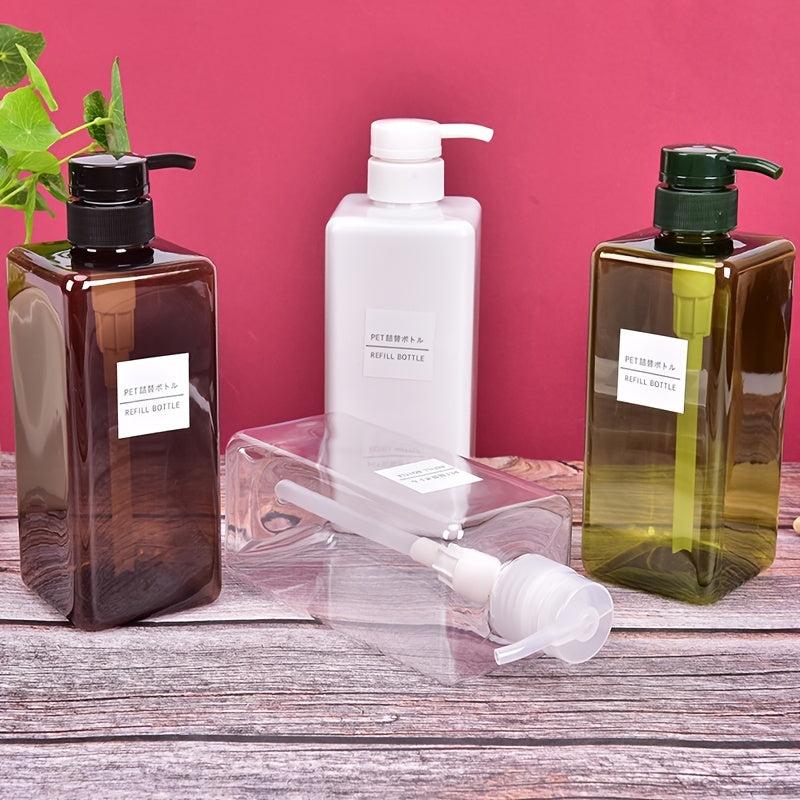 Plastic Soap Dispenser 650ml Lotion Bottle With Pump