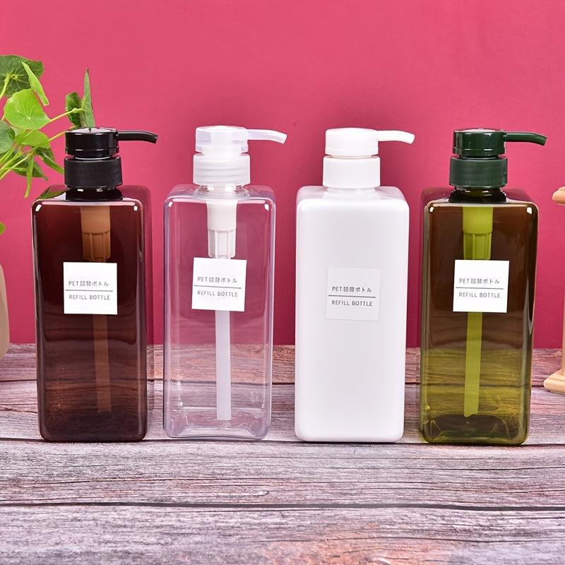Plastic Soap Dispenser 650ml Lotion Bottle With Pump