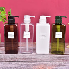Plastic Soap Dispenser 650ml Lotion Bottle With Pump