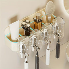Bear Toothbrush Holder Dispenser Wall Mounted Storage Rack