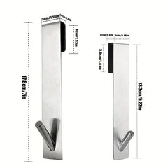Stainless Steel Shower Door Rear Hook Towel Rack