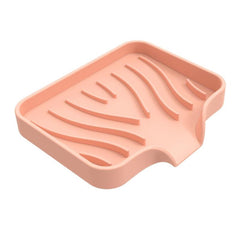 Soft Silicone Soap Dish Self Draining Soap Container