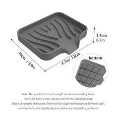 Soft Silicone Soap Dish Self Draining Soap Container