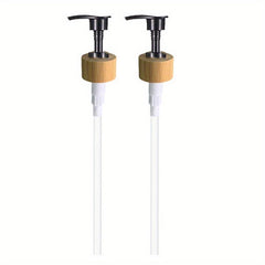 2pcs Bamboo Pump Replacement Soap Dispenser Universal Dish Shampoo Lotion