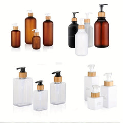 2pcs Bamboo Pump Replacement Soap Dispenser Universal Dish Shampoo Lotion