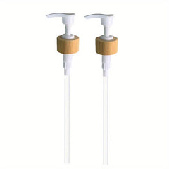 2pcs Bamboo Pump Replacement Soap Dispenser Universal Dish Shampoo Lotion