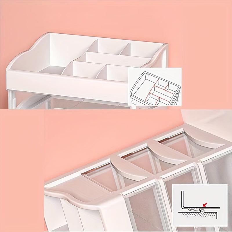 Desktop Cosmetics Storage Box Plastic Makeup Organizer Drawer Type