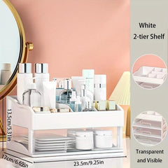 Desktop Cosmetics Storage Box Plastic Makeup Organizer Drawer Type