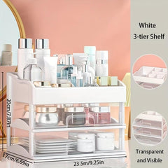Desktop Cosmetics Storage Box Plastic Makeup Organizer Drawer Type