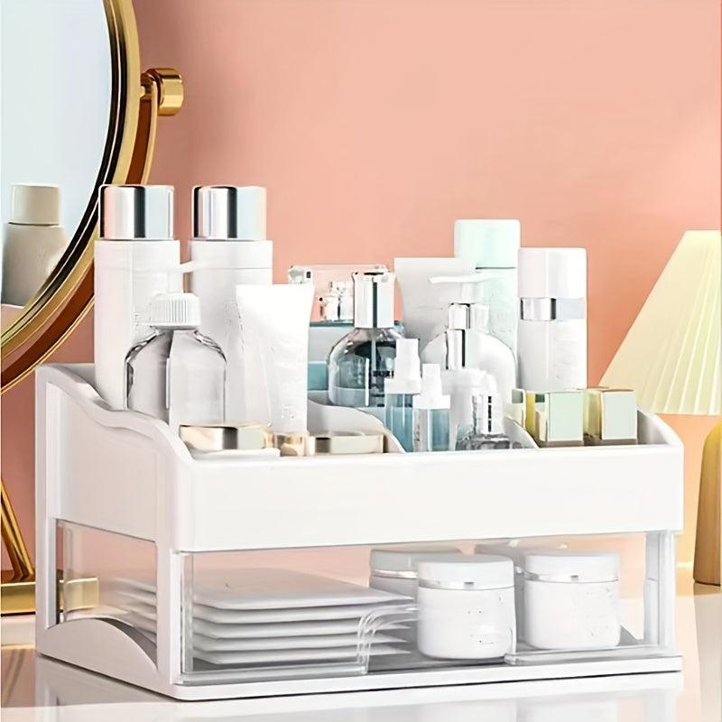 Desktop Cosmetics Storage Box Plastic Makeup Organizer Drawer Type