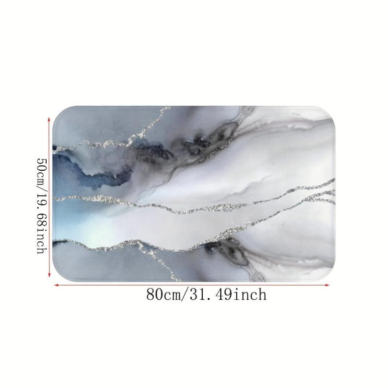 Originality Printing Bath Rug Memory Foam Velvet Bathroom Mat