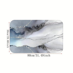 Originality Printing Bath Rug Memory Foam Velvet Bathroom Mat