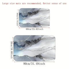 Originality Printing Bath Rug Memory Foam Velvet Bathroom Mat
