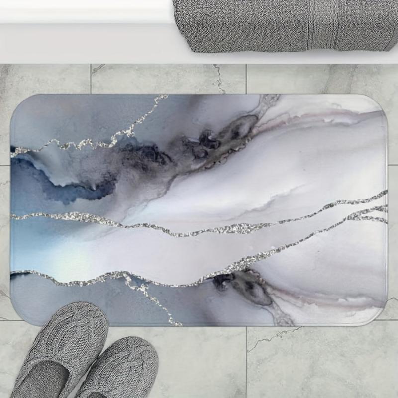 Originality Printing Bath Rug Memory Foam Velvet Bathroom Mat
