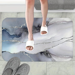 Originality Printing Bath Rug Memory Foam Velvet Bathroom Mat