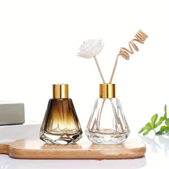 Glass Aromatherapy Bottle Decorative Refillable Diffuser Bottles With Lid