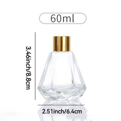Glass Aromatherapy Bottle Decorative Refillable Diffuser Bottles With Lid