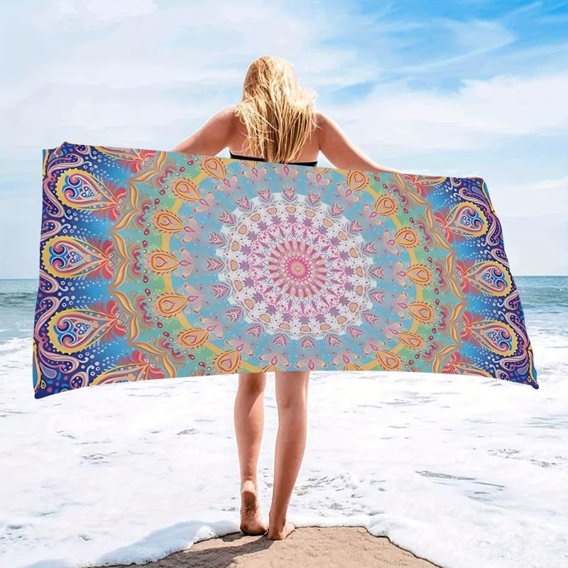 Women's Microfiber Beach Towel Floral 59x29