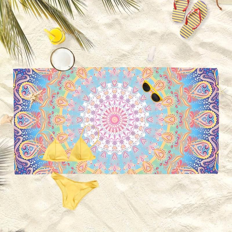 Women's Microfiber Beach Towel Floral 59x29