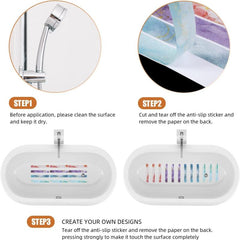 8pcs Colorful Bathroom Non-slip Stickers - Safety for Bath Tub, Shower, Stairs