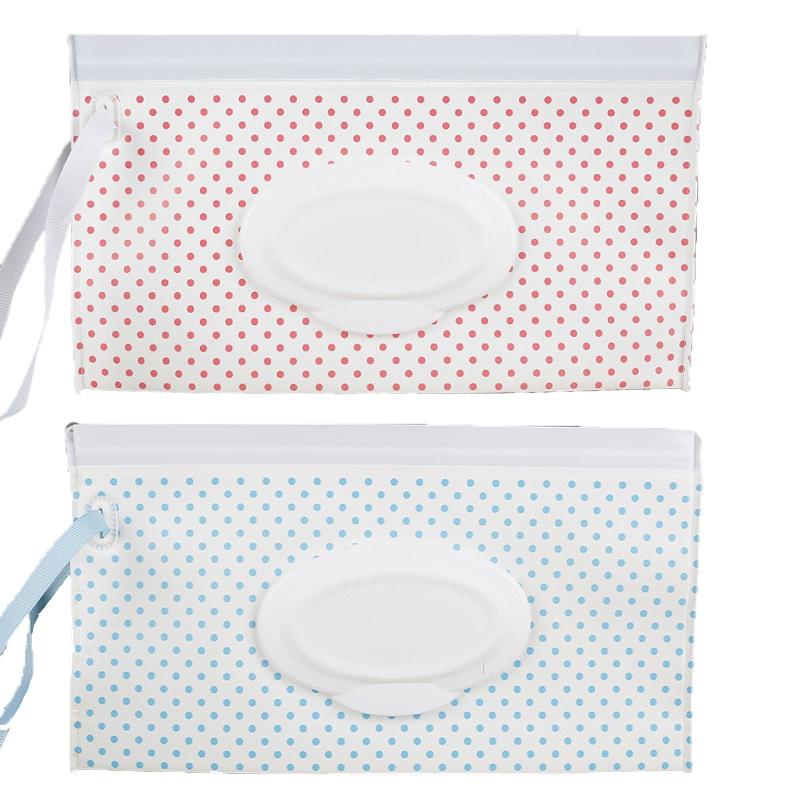 2pcs Portable Reusable Baby Wipe Dispenser Wet Wipes Bag