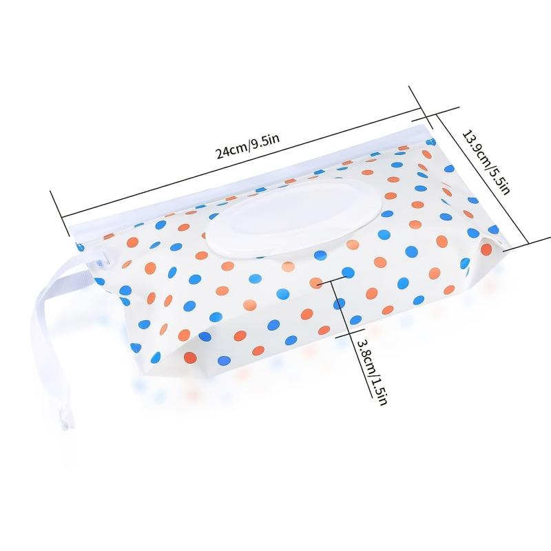 2pcs Portable Reusable Baby Wipe Dispenser Wet Wipes Bag