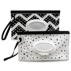 2pcs Portable Reusable Baby Wipe Dispenser Wet Wipes Bag