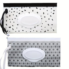2pcs Portable Reusable Baby Wipe Dispenser Wet Wipes Bag