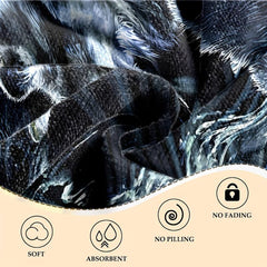 Wolves In Moonlight Beach Towel 59x Lightweight Quick Dry Bath Towel