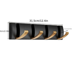 1pc Stainless Steel Bathroom Hook with 4 Hooks