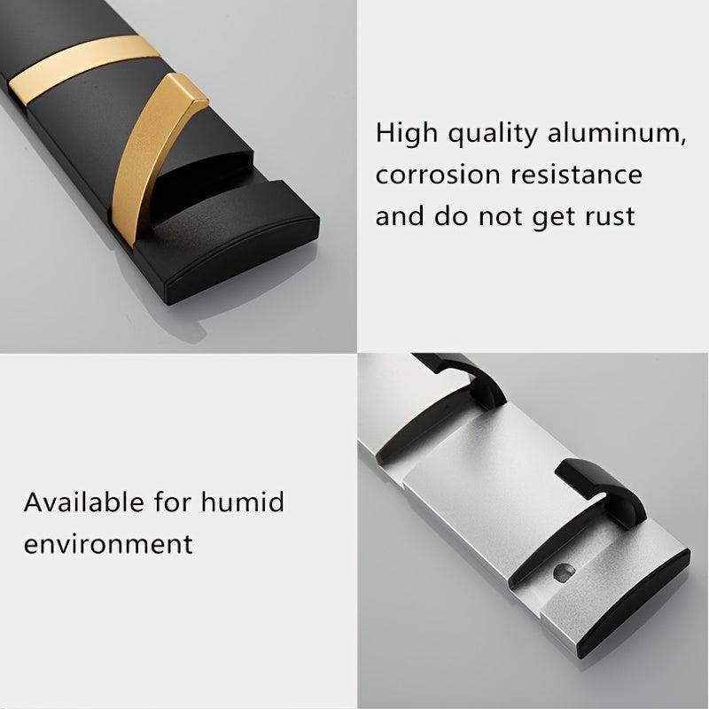 1pc Stainless Steel Bathroom Hook with 4 Hooks