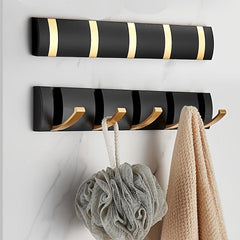 1pc Stainless Steel Bathroom Hook with 4 Hooks
