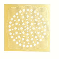 15pcs Disposable Shower Drain Hair Catcher Mesh Stickers