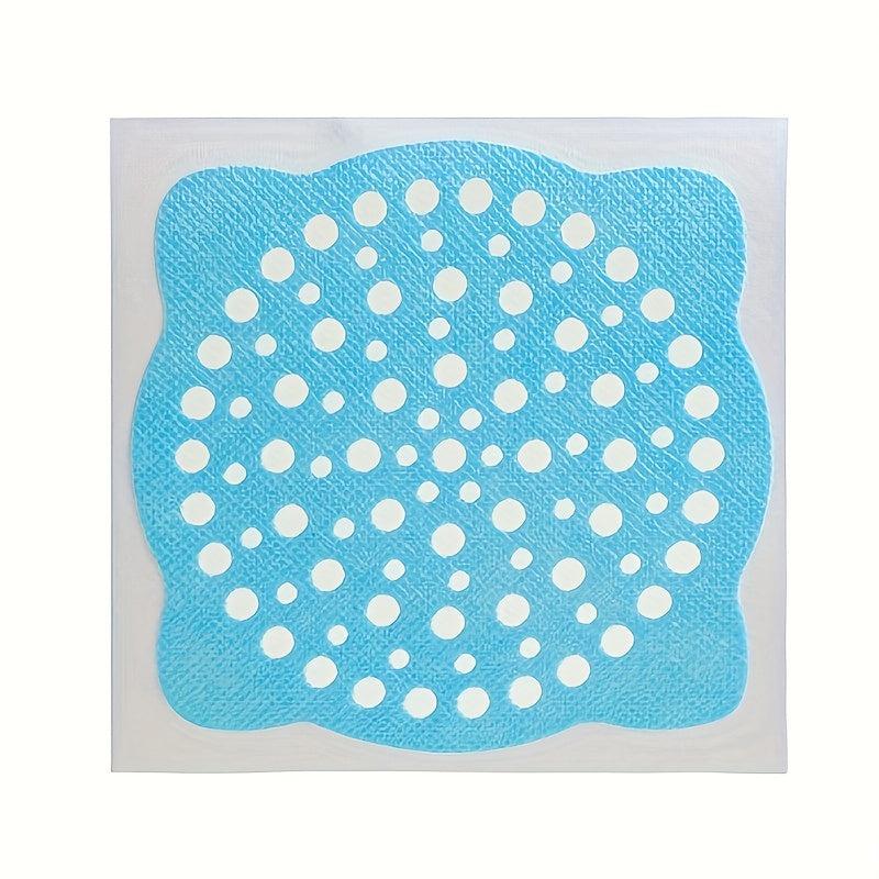 15pcs Disposable Shower Drain Hair Catcher Mesh Stickers