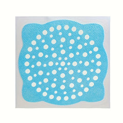 15pcs Disposable Shower Drain Hair Catcher Mesh Stickers