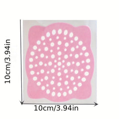 15pcs Disposable Shower Drain Hair Catcher Mesh Stickers