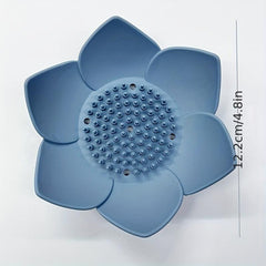 Lotus Flower Silicone Soap Rack for Bathroom