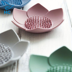 Lotus Flower Silicone Soap Rack for Bathroom