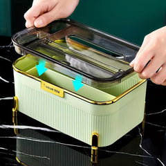Remote Control Tissue Box Mask Storage Dispenser