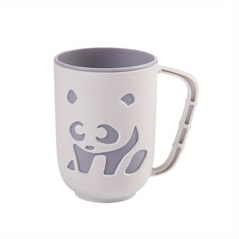 Panda Mouthwash Cup Toothbrush Cup Plastic Gargle Cup With Handle