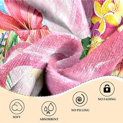 Oversized Flamingo Print Beach Towel Absorbent Summer Sand Beach Blanket