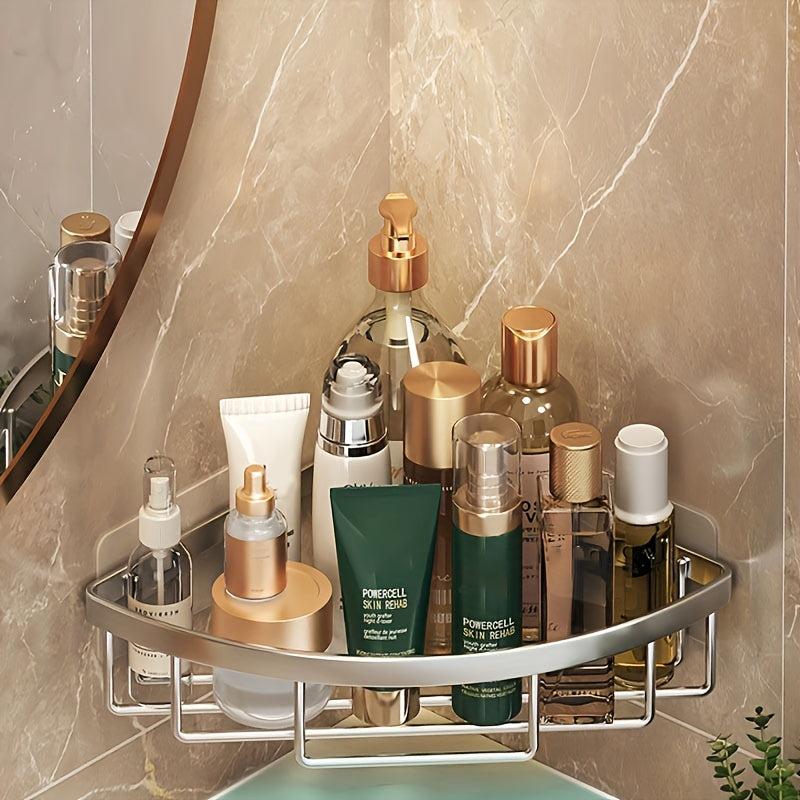 Stainless Steel Corner Shower Caddy Wall Mounted Bathroom Triangle Shelf