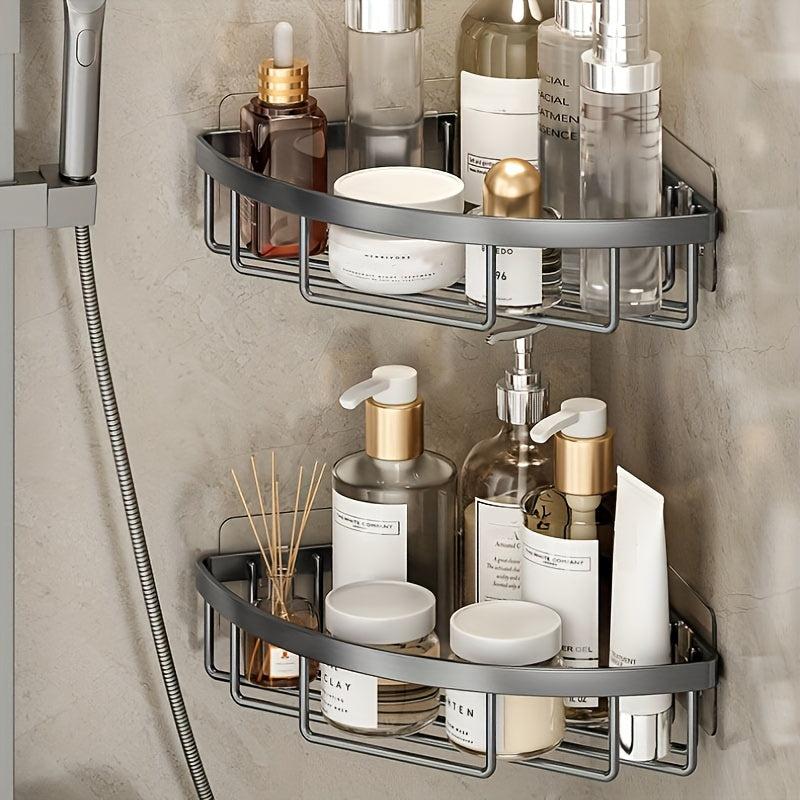 Stainless Steel Corner Shower Caddy Wall Mounted Bathroom Triangle Shelf
