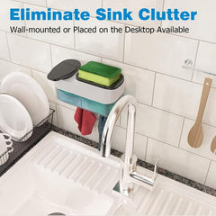 2-in-1 Dish Soap Dispenser with Sponge Holder 16.9oz