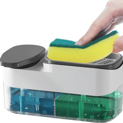 2-in-1 Dish Soap Dispenser with Sponge Holder 16.9oz