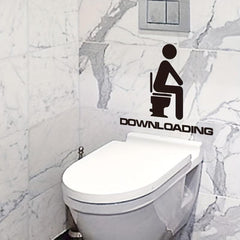 Creative Toilet Wall Stickers Removable Self Adhesive Sticker Toilet Decal