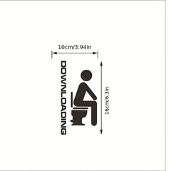 Creative Toilet Wall Stickers Removable Self Adhesive Sticker Toilet Decal