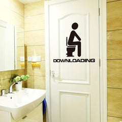 Creative Toilet Wall Stickers Removable Self Adhesive Sticker Toilet Decal
