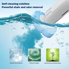 Disposable Toilet Brush Long Handle Wall Mounted Bathroom Replacement Brush Head