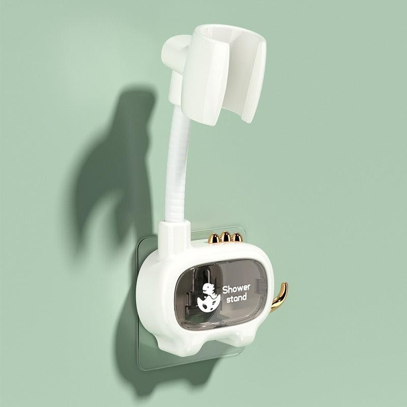 Small Dinosaur Bathroom Shower Bracket Punching Universal Adjustable Shower Head